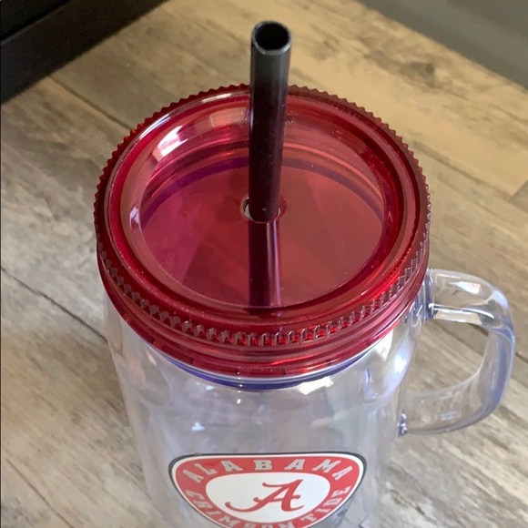 University of Alabama Crimson Tide Insulated Water Cup With Straw - Picture 3 of 7